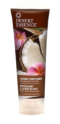 Desert Essence Organics Coconut Conditioner - 8 oz | Hydrating & Nourishing for Dry Hair | Vegan & Cruelty-Free | Perfect for Daily Use & Hair Repair
