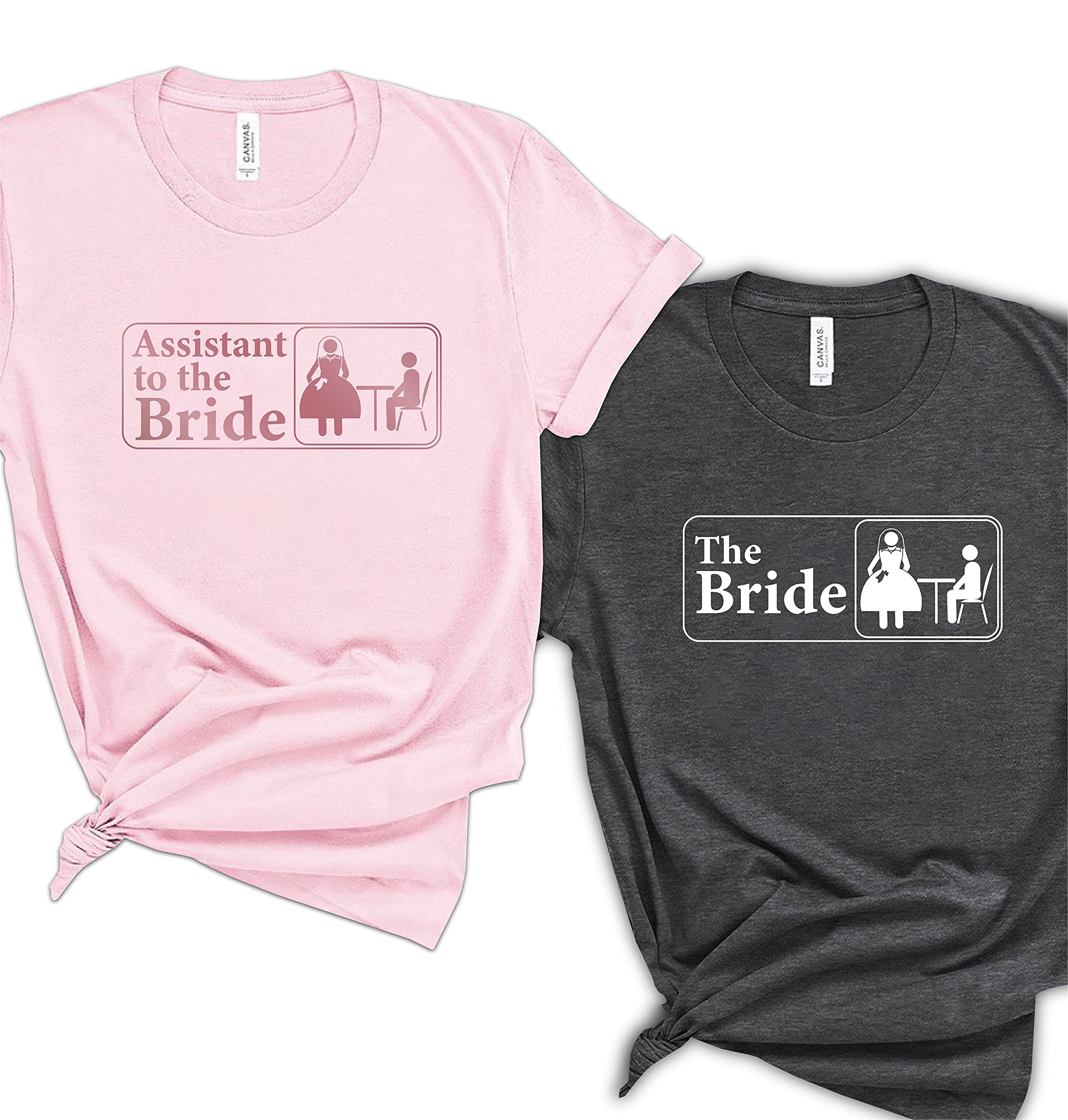 Bride and Bridesmaid Shirts - Funny Bachelorette Party T-Shirts for Women, Cute Wedding Crew Outfits, Perfect Bachelorette Party Gifts - Ideal for Bridal Showers, Wedding Rehearsals & Girls' Night Out
