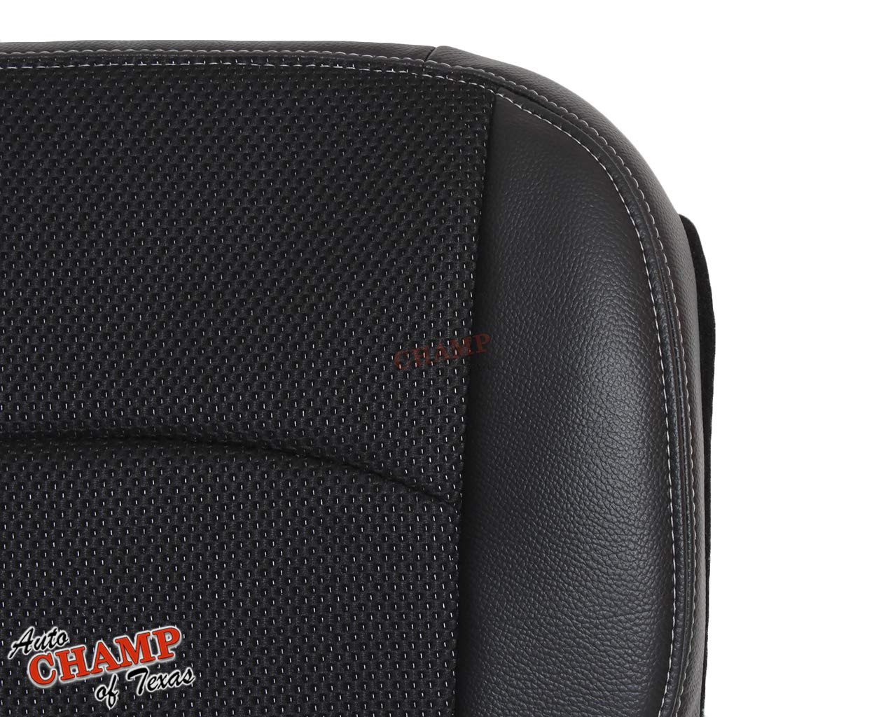 2013-2018 Dodge Ram 1500 Sport Driver Side Bottom Seat Cover - Black Cloth/Leather Replacement - Perfect for Daily Driving, Off-Road Adventures & Truck Maintenance