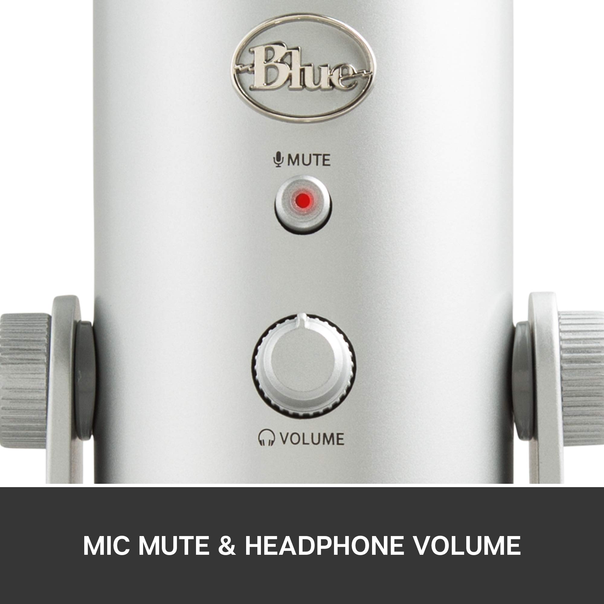 Logitech Blue Yeti USB Microphone - 10th Anniversary Edition - Silver - Professional Condenser Mic for Streaming, Podcasting, Gaming & Home Studio Recording