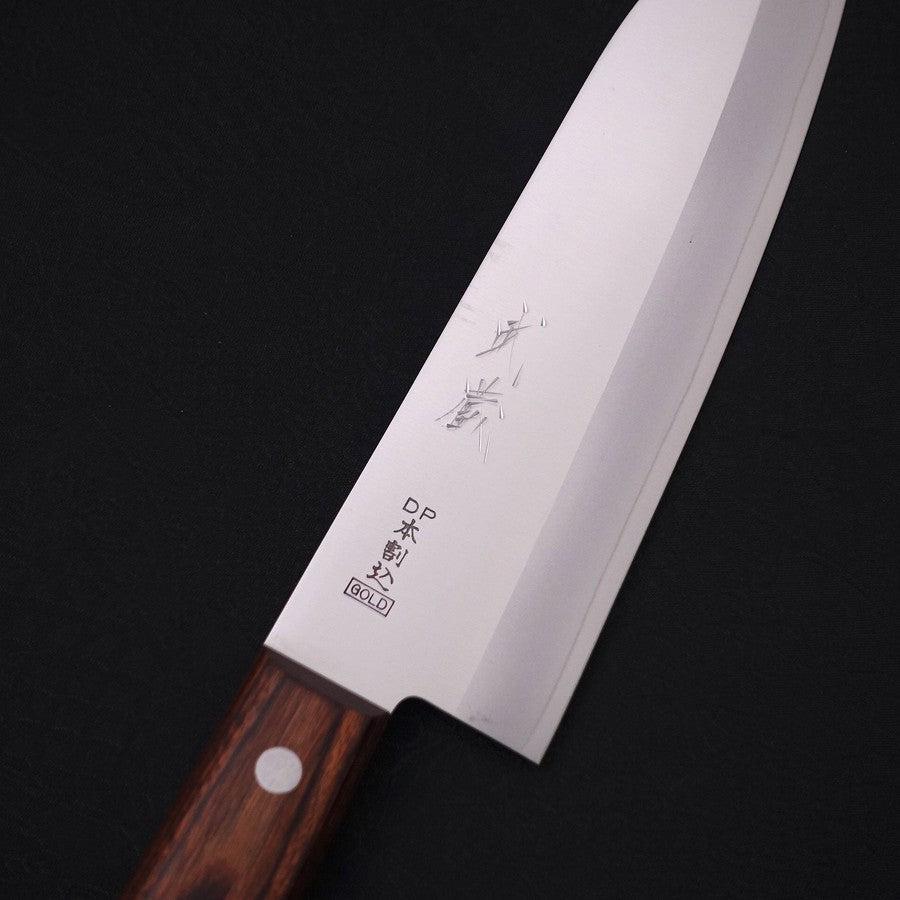 Premium Santoku Knife 165mm - VG-1 Stainless Steel Blade with Polished Mahogany Handle - Perfect for Slicing, Dicing & Chopping Vegetables, Meat & Fish