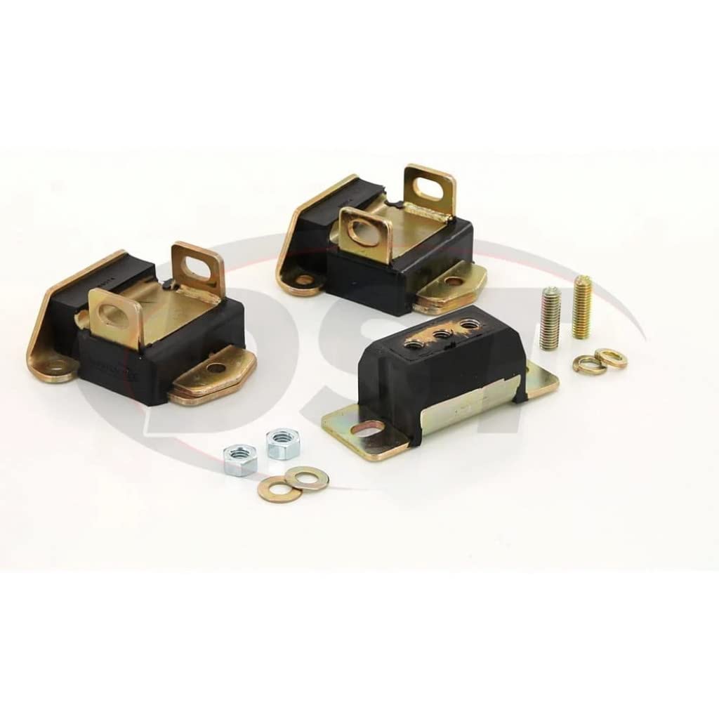 Pro-Thane Motor & Trans Mount Kit for Chevy C20 Pickup 1961-1962 | Black Polyurethane Bushings (7-1901-BL) | Heavy-Duty Performance Upgrade for Classic Truck Restoration & Off-Road Use