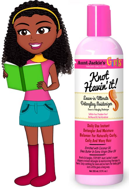 AUNT JACKIE'S GIRLS Knot Havin It Leave-In Detangling Moisturizer - 12oz for Curly & Natural Hair - Hydrating Conditioner for Kids & Adults - Perfect for Daily Hair Care & Styling