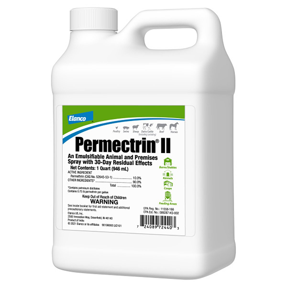 Elanco™ Permectrin® II - Premium Insecticide for Livestock & Pets - Effective Fly & Pest Control for Farms, Stables & Homes
