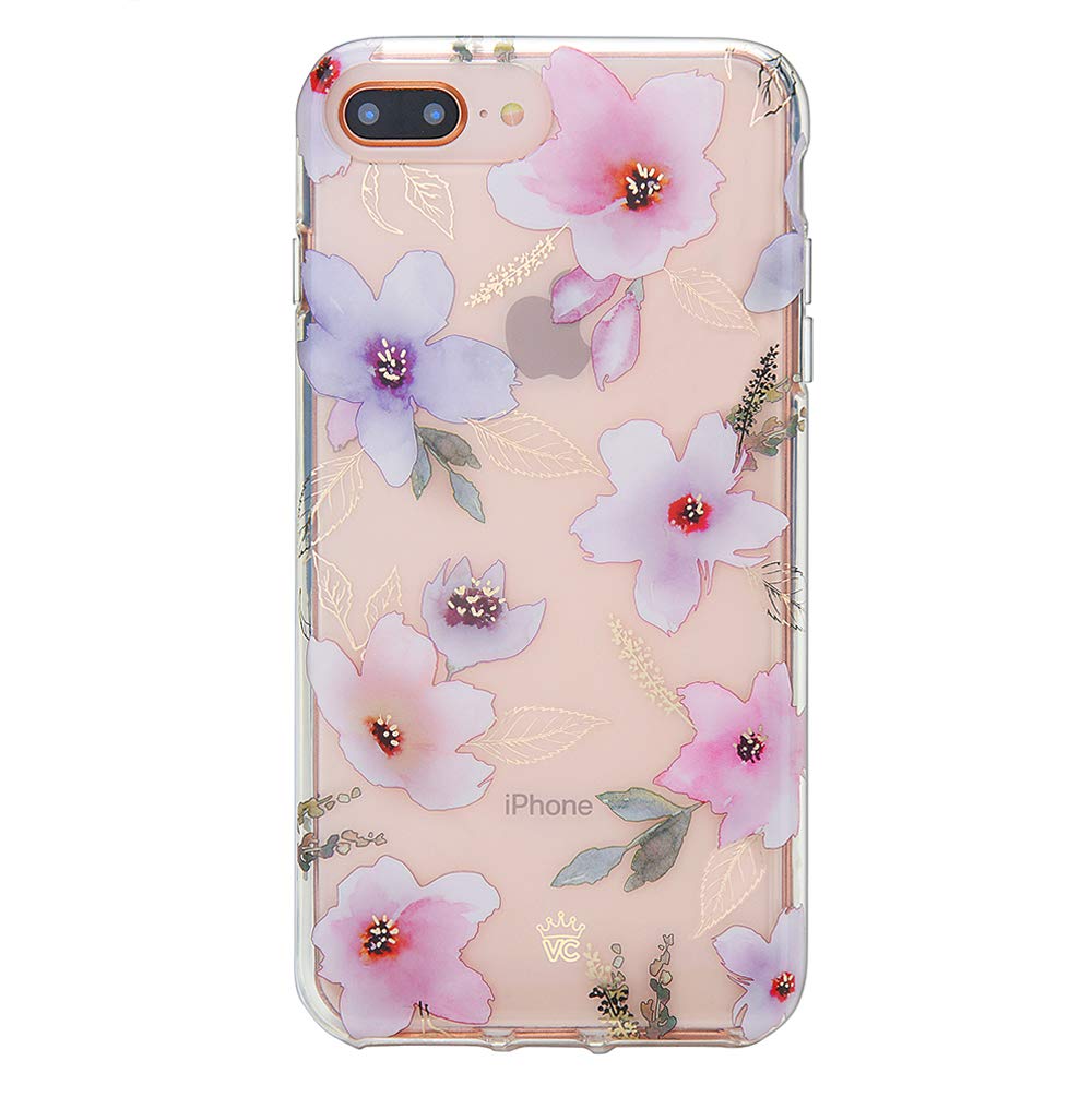 VELVET CAVIAR iPhone 7 Plus & 8 Plus Case - Floral Clear Protective Phone Cover for Women & Girls | Cute Magnolia Flower Design | Perfect for Everyday Use, Gifts & Fashion Accessories