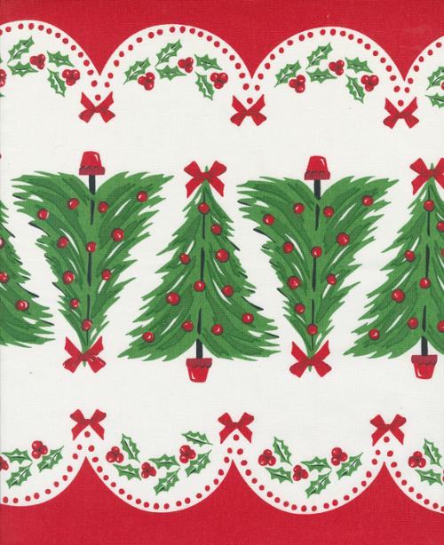 MODA OH CHRISTMAS TREE 16-Inch Cotton Fabric by The Yard - Christmas Tree Print Toweling Material for Holiday DIY Crafts, Table Runners & Festive Home Decor