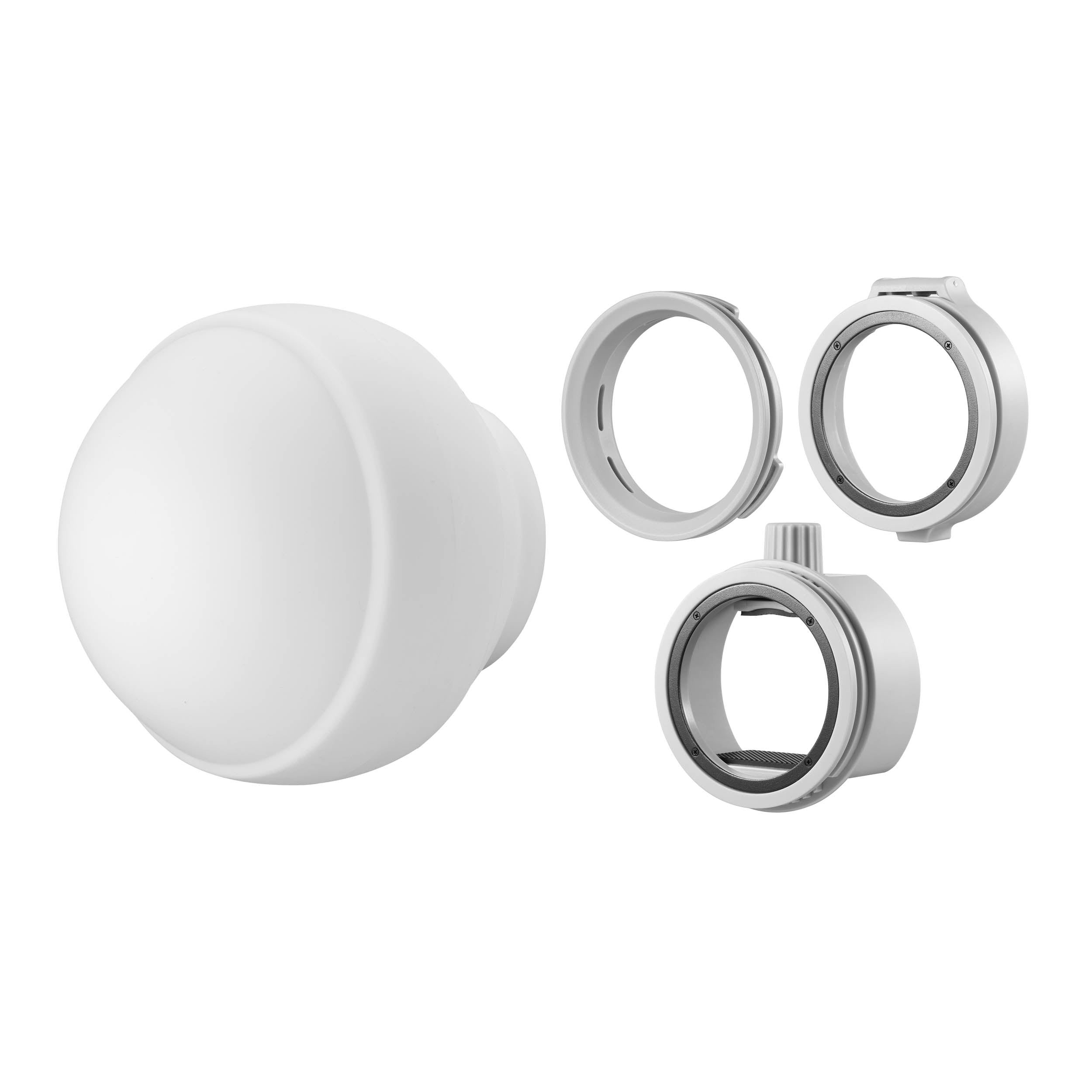 ML CD15 Silicone Rubber Omni-Directional Diffusion Sphere - Professional Lighting Accessory for Photography, Videography & Studio Lighting (Weatherproof & Durable) - Perfect for Soft Light Diffusion in Portraits, Product Shots & Film Sets