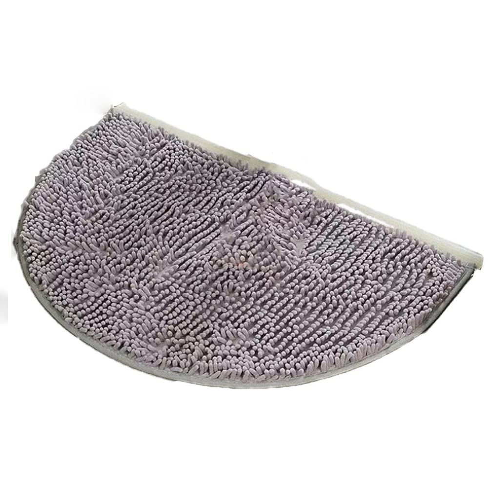 Premium Memory Foam Bath Mat - Non-Slip Semi-Circle Shower Rug with Super Water Absorption | Soft & Comfortable Floor Mat for Bathroom, Bedroom & Nursery | Grey Home Decor (Ideal for Wet Areas & Cold Floors)