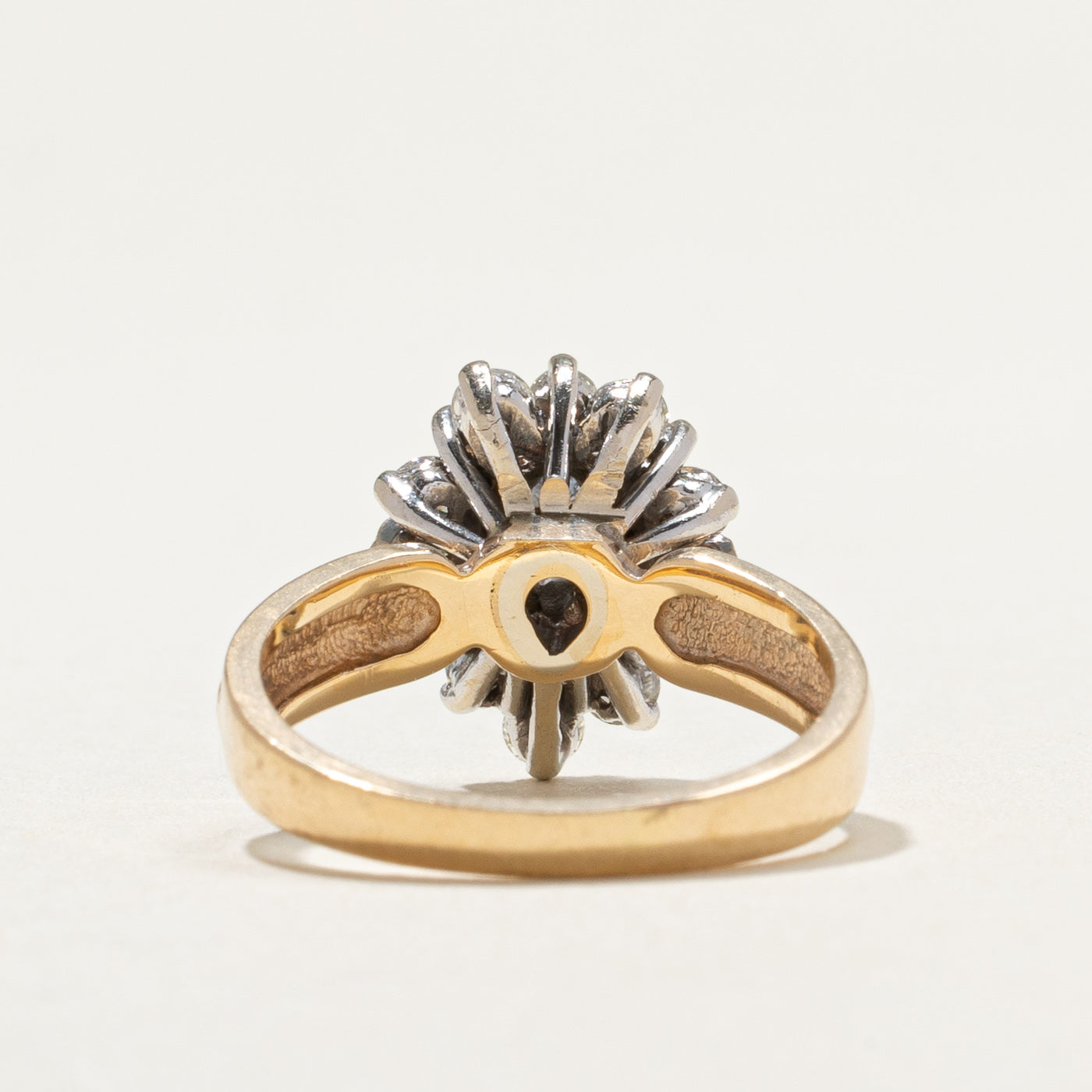 Pear Cut Diamond Cluster Ring | 0.30ct 0.78ctw | Size 6 | Elegant Wedding, Engagement & Anniversary Jewelry Gift for Her