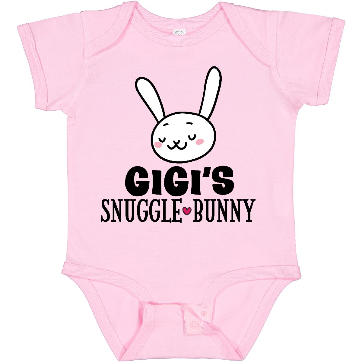 Inktastic Gigi Snuggle Bunny Easter Baby Bodysuit - Cute Easter Outfit for Infants, Toddler Easter Photo Shoot, Spring Holiday Celebration, Baby Shower Gift