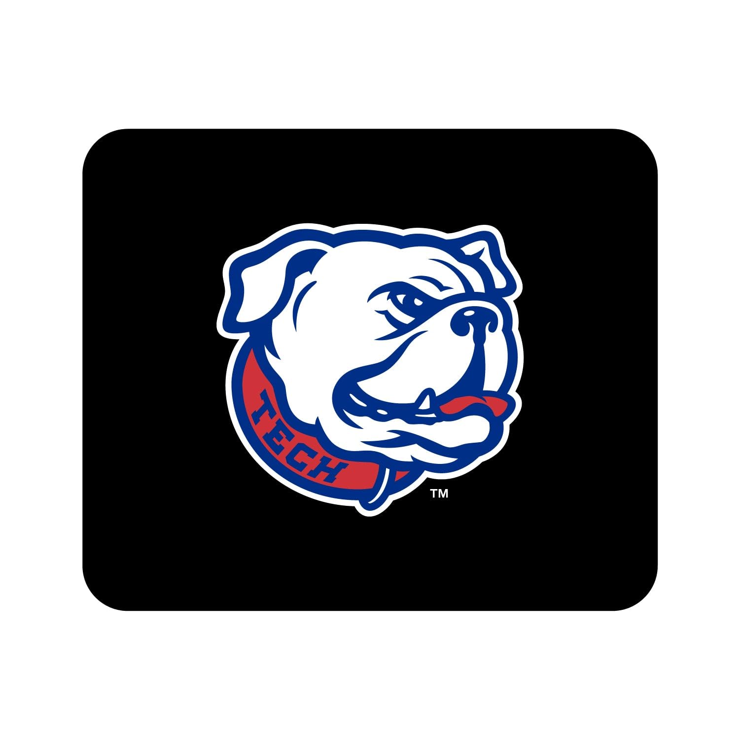 OTM Essentials Louisiana Tech University Standard Fabric Mouse Pad - Non-Slip Desk Accessory for Gaming & Office Work - Mascot Repeat V1 Design - Perfect for Students, Gamers & Professionals