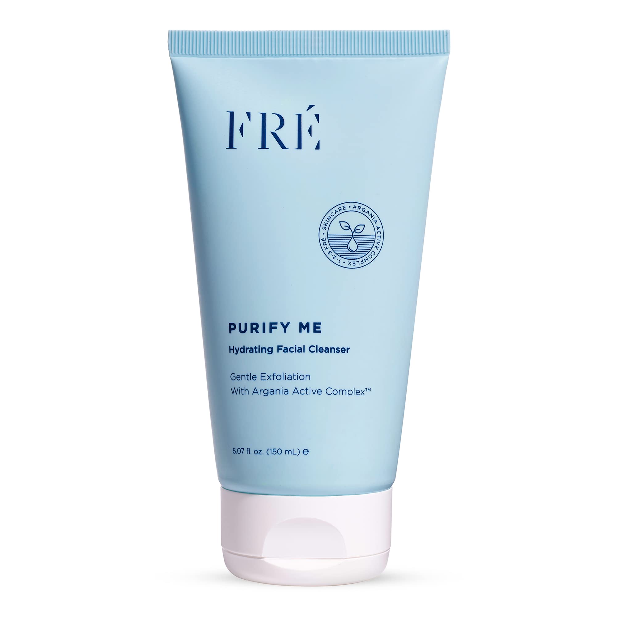PURIFY ME by FRE Skincare - Gentle Hydrating Facial Cleanser & Exfoliator for Clear Skin | Minimizes Pores, Reduces Blemishes & Breakouts | Deep Exfoliation & Hydration | 5.07 oz | Perfect for Daily Skincare Routine & Travel