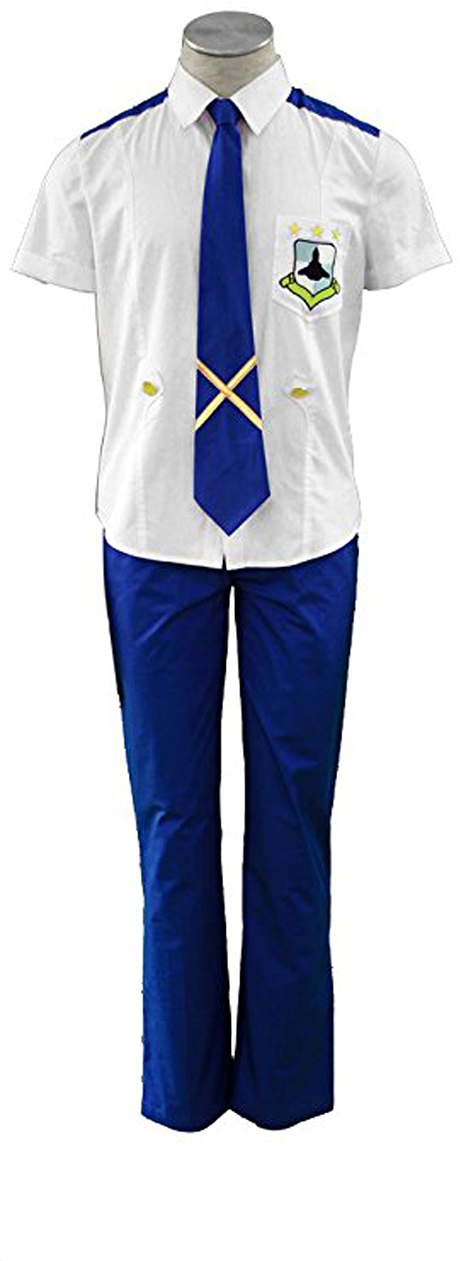Michael Blanc Mihoshi Academy Uniform Blue Cosplay Costume - Anime School Outfit for Cosplay, Halloween & Themed Parties