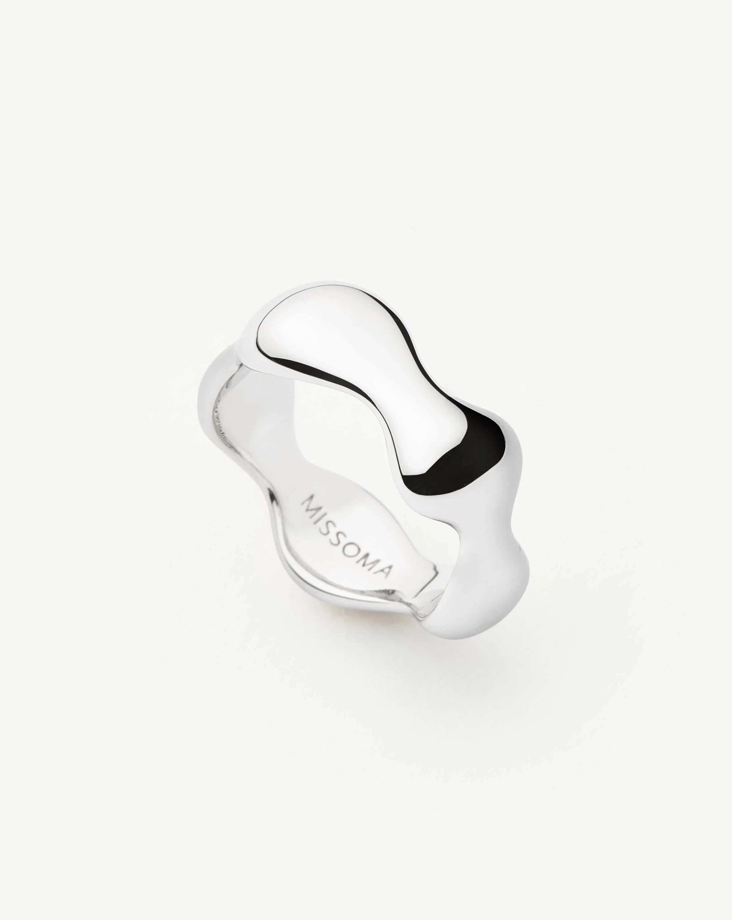 Eny Puffy Stacking Ring Set - Silver Plated Adjustable Rings for Women - Perfect for Layering, Everyday Wear & Gift Giving
