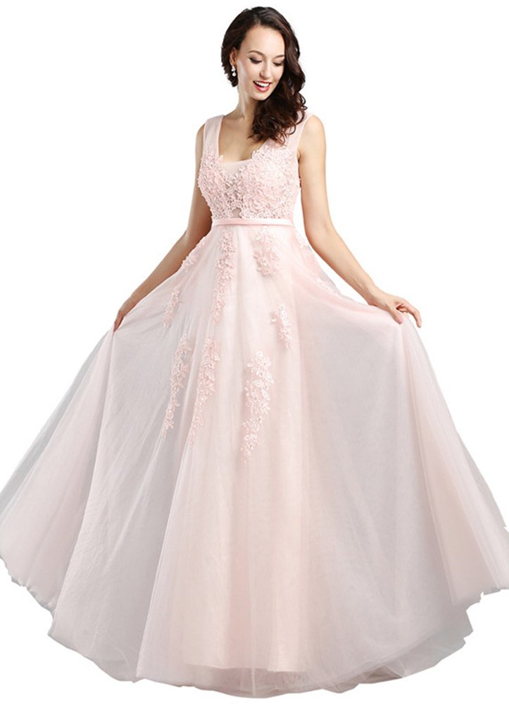 Honeydress Women's Beaded Lace Sexy Backless Long Evening Dress with Train - Perfect for Prom, Gala, Wedding & Formal Events