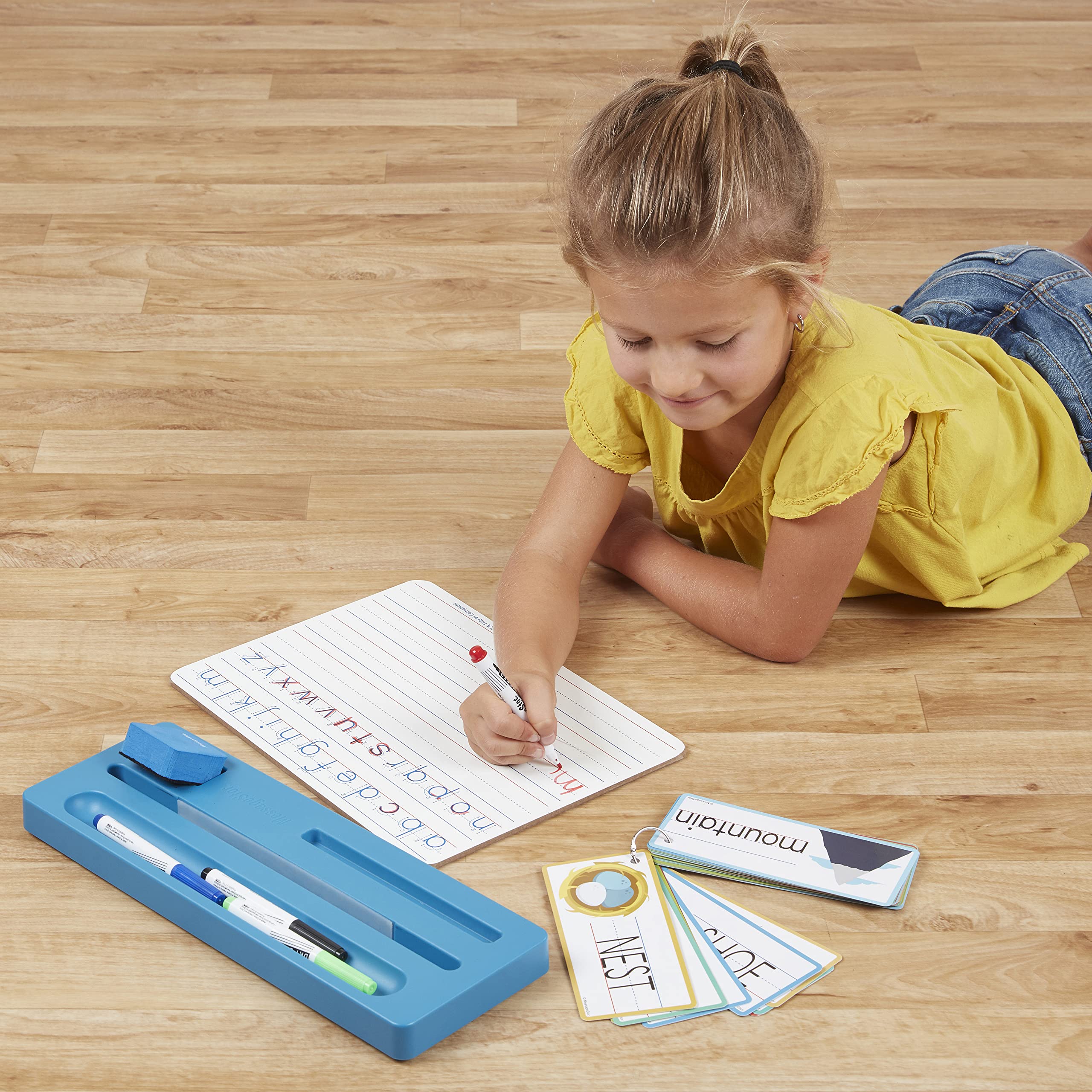 ECR4Kids Handwriting Practice Kit - Tracing Cards, Dry Erase Pens & Eraser for Kids - Learn to Write Alphabet & Numbers - Perfect for Preschool, Kindergarten & Homeschool Learning