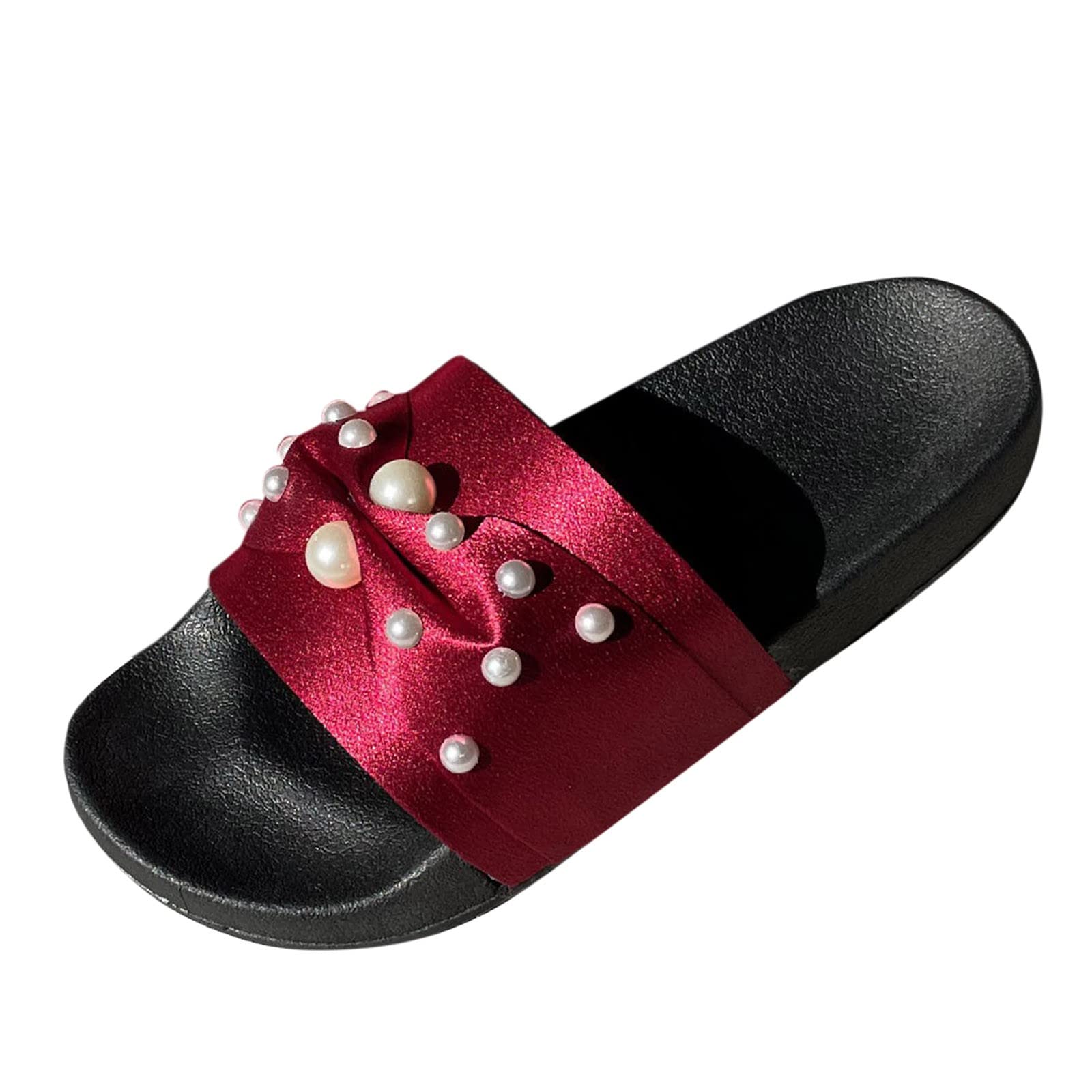 Women's Comfortable Thong Sandals with Arch Support - Rose Gold, Blue, Tan, Black & Red | Orthopedic Cork Footbed, T-Strap & Ankle Strap Options | Perfect for Beach, Walking, Travel & Summer Outfits (Size 7.5, Model QWE-610)
