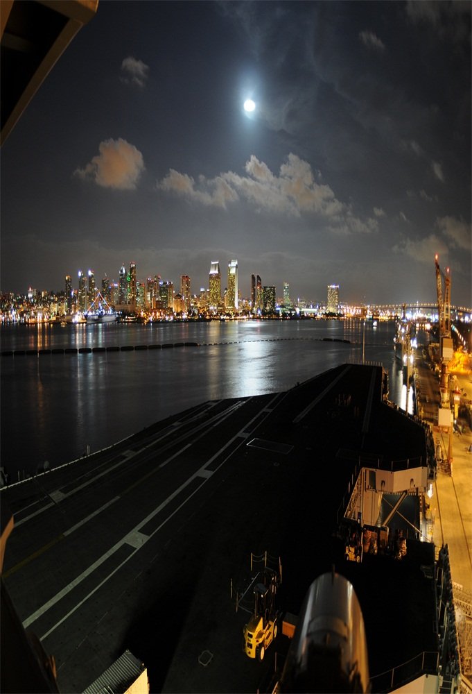 AOFOTO 5x7ft Urban City Nightscape Photography Backdrop - Artistic River Wharf Dock Moonlight Sky Vinyl Background for Portrait Studio, Kids, Boys, Girls & Adults - Perfect for Photo Shoots, Birthday Parties & Themed Events