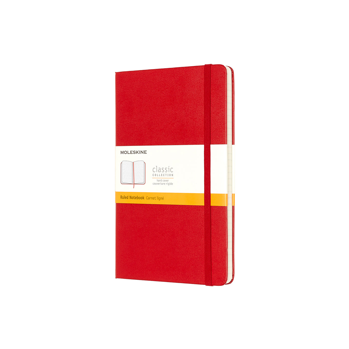 Premium Classic Large Hard Cover Notebook - Lined Pages, Scarlet Red - Perfect for Journaling, Note Taking, and Office Work