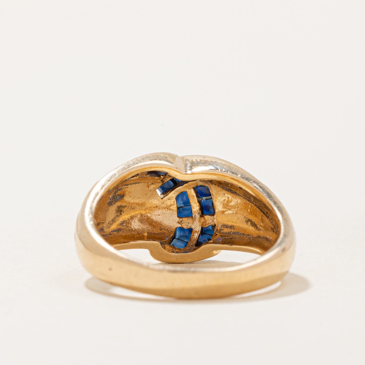 Elegant Sapphire Waterfall Ring | 0.75ctw Blue Sapphire & Diamond Ring | Size 5.75 | Perfect for Engagement, Anniversary & Special Occasions