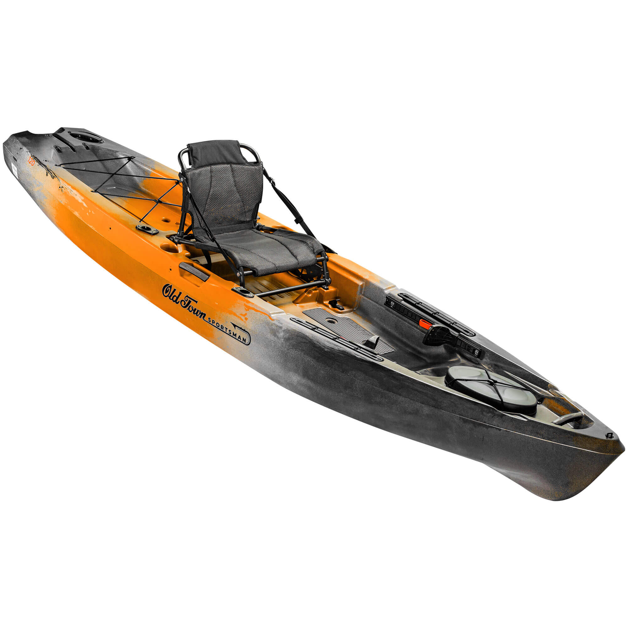 Old Town Sportsman 120 Fishing Kayak - Stable Sit-On-Top Kayak for Anglers with Paddle & Rod Holders - Perfect for Lakes, Rivers & Coastal Fishing Adventures
