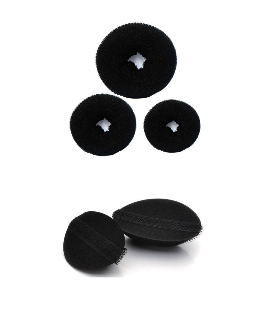Homeoculture Hair Donuts 3-Pack (Small/Medium/Large) - Hair Volumizing Puff Maker for Updos & Bun Hairstyles - Perfect for Weddings, Prom & Everyday Styling