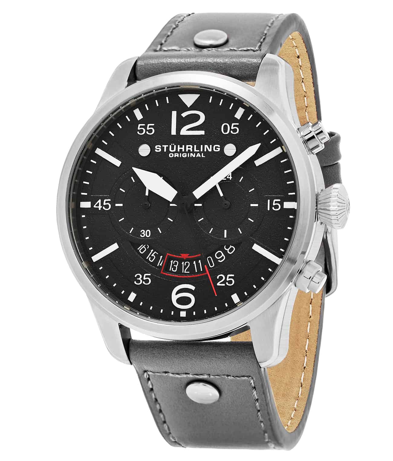 Anhedral 473 Quartz 44mm Aviator Watch - Premium Pilot Style Timepiece for Men - Perfect for Aviation Enthusiasts & Outdoor Adventures