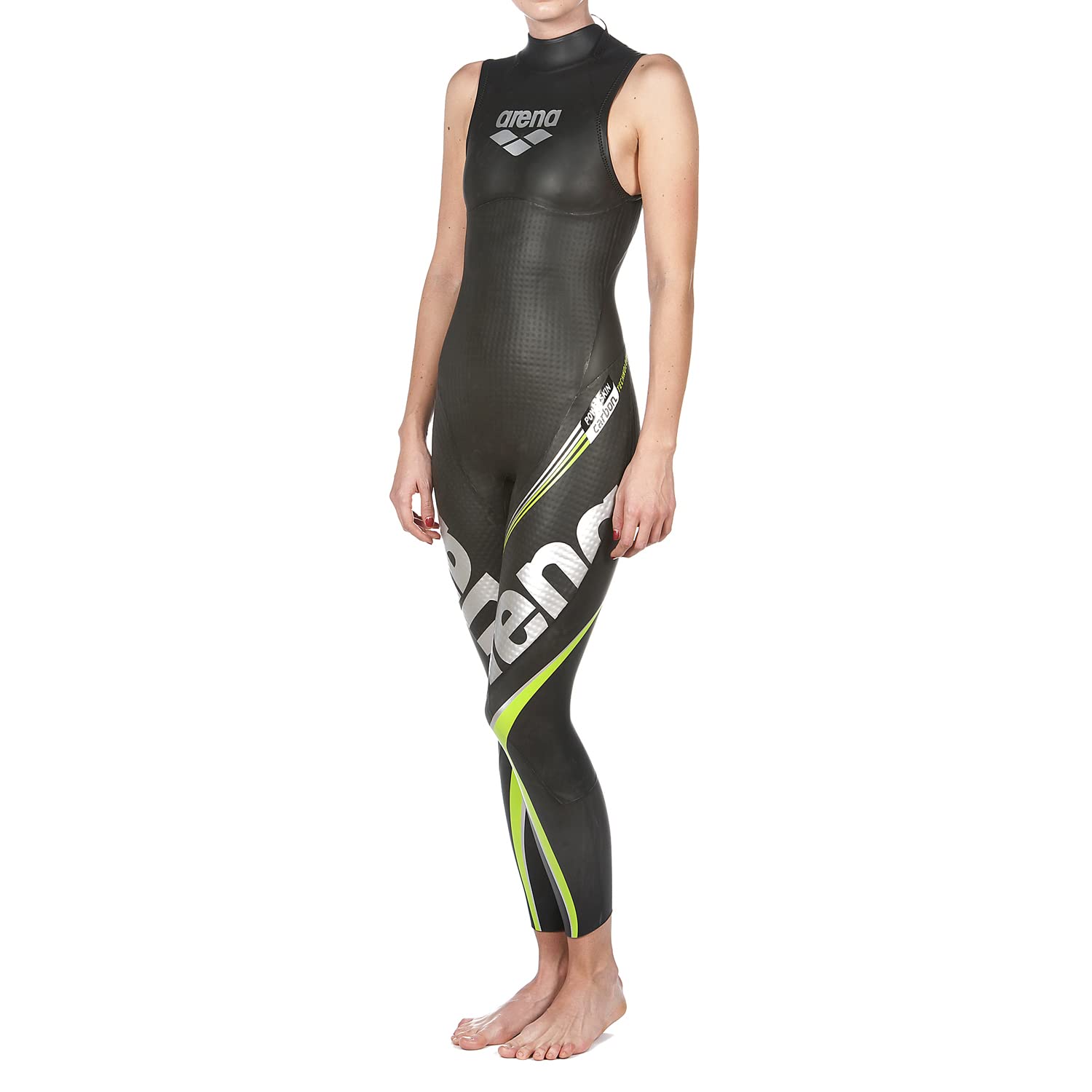 **Arena Women's Carbon Triathlon Wetsuit - Sleeveless Neoprene with Carbon Fiber Panels for Buoyancy | Open Water Swimming, Ironman & USAT Approved | Ideal for Triathlons, Swim Training & Competitive Racing**
