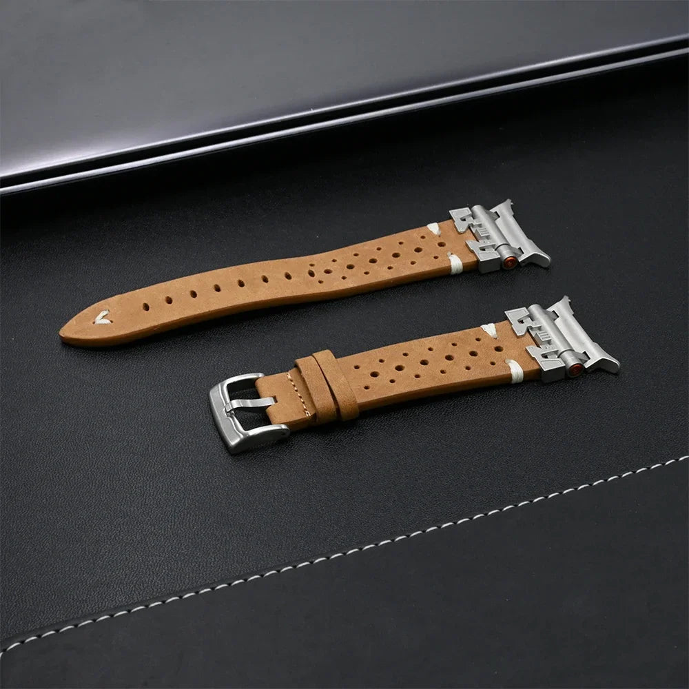 Premium Rocco Galaxy Ultra Leather Band for Smartwatches - Durable & Stylish Watch Strap for Men & Women - Perfect for Work, Gym & Everyday Wear