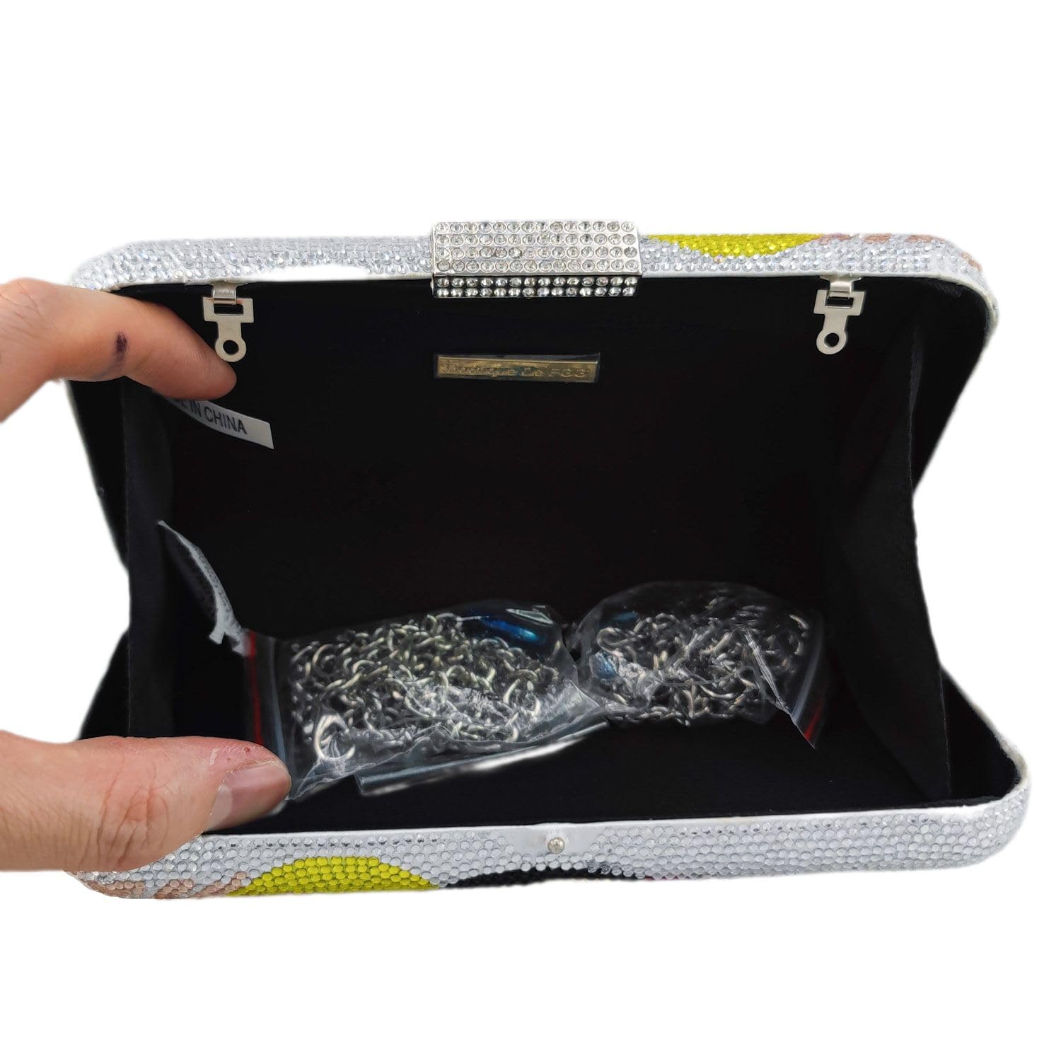 FGG Toucan Bird Crystal Clutch Purse for Women - Elegant Rhinestone Evening Bag & Party Clutch - Mini Handbag for Weddings, Galas & Special Occasions