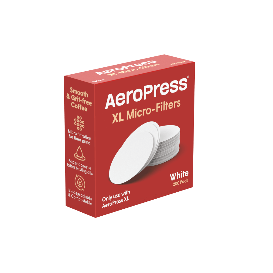 AeroPress XL Micro Filters - 100 Pack Premium Coffee Filters for Espresso & Cold Brew - Perfect for Travel, Camping & Home Brewing