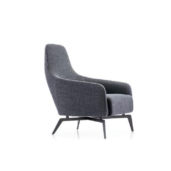 Friant Anza Lounge Fabric Chair FD356 - Modern Comfortable Upholstered Accent Chair for Living Room, Bedroom, or Office - Perfect for Relaxing, Reading, and Entertaining Guests