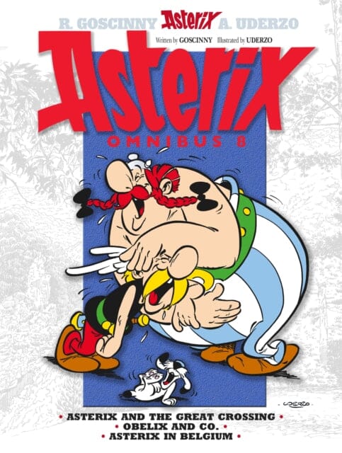 Asterix Omnibus 8: Asterix and The Great Crossing, Obelix and Co., Asterix in Belgium by Rene Goscinny - Classic Comic Book Collection for Kids & Adults - Perfect for Gifts, Reading, and Comic Enthusiasts