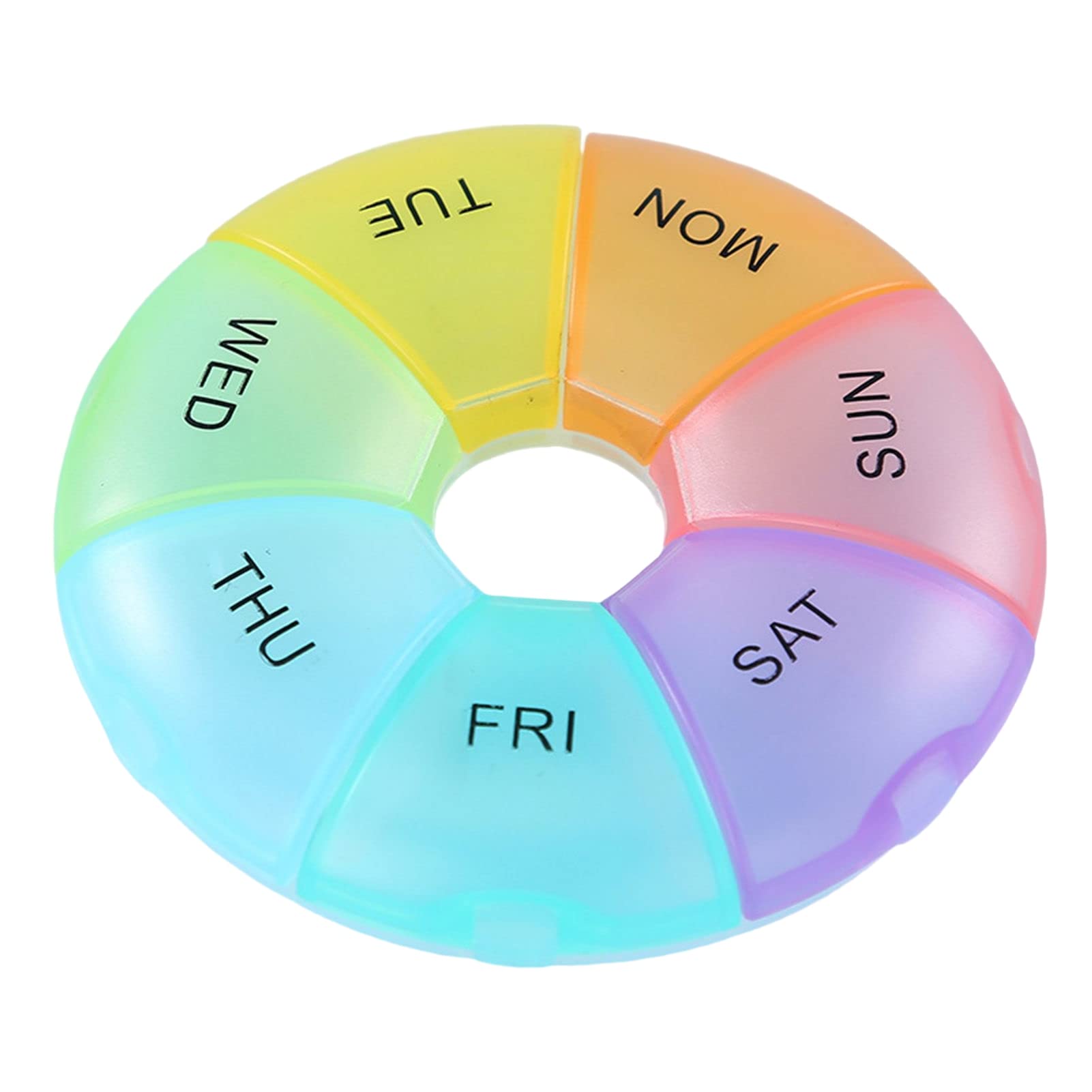 Galand 7-Day Pill Organizer - Large Capacity Weekly Medicine Box with Nordic Style, Multicolor for Vitamins, Supplements & Daily Medication - Perfect for Travel, Home & Office Use