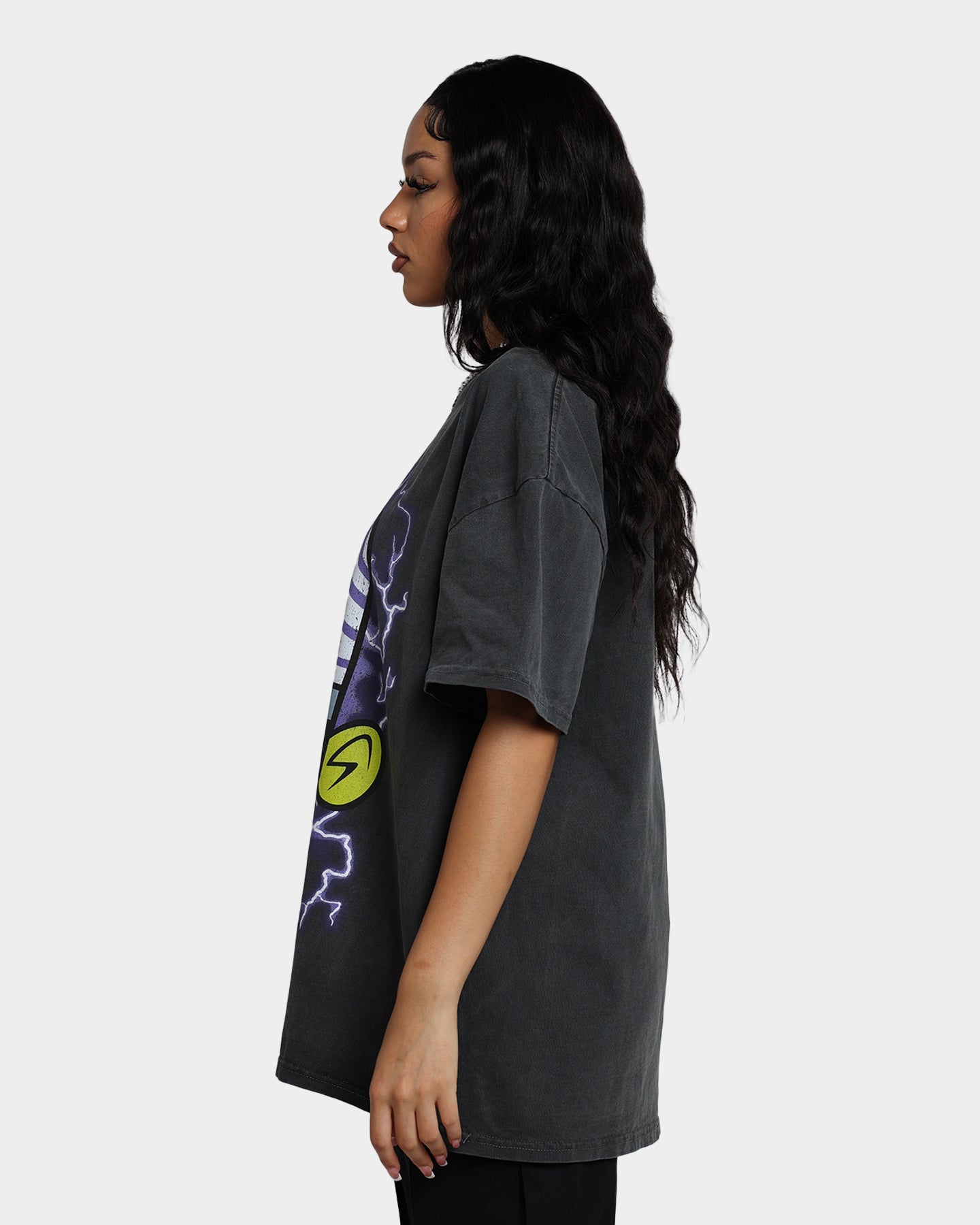 Powerpuff Girls Mojo Jojo Vintage Heavyweight T-Shirt - Black Wash | American Thrift Graphic Tee | Perfect for Cosplay, Comic Con & 90s Cartoon Fans