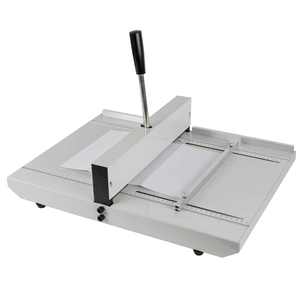 Denshine 350mm Manual Paper Creaser & Scoring Machine for A4 Card Covers & High Gloss Paper - Heavy Duty Metal Creasing Device for Crafting, Bookbinding & Invitations - Fast US Shipping (3-6 Days Delivery)