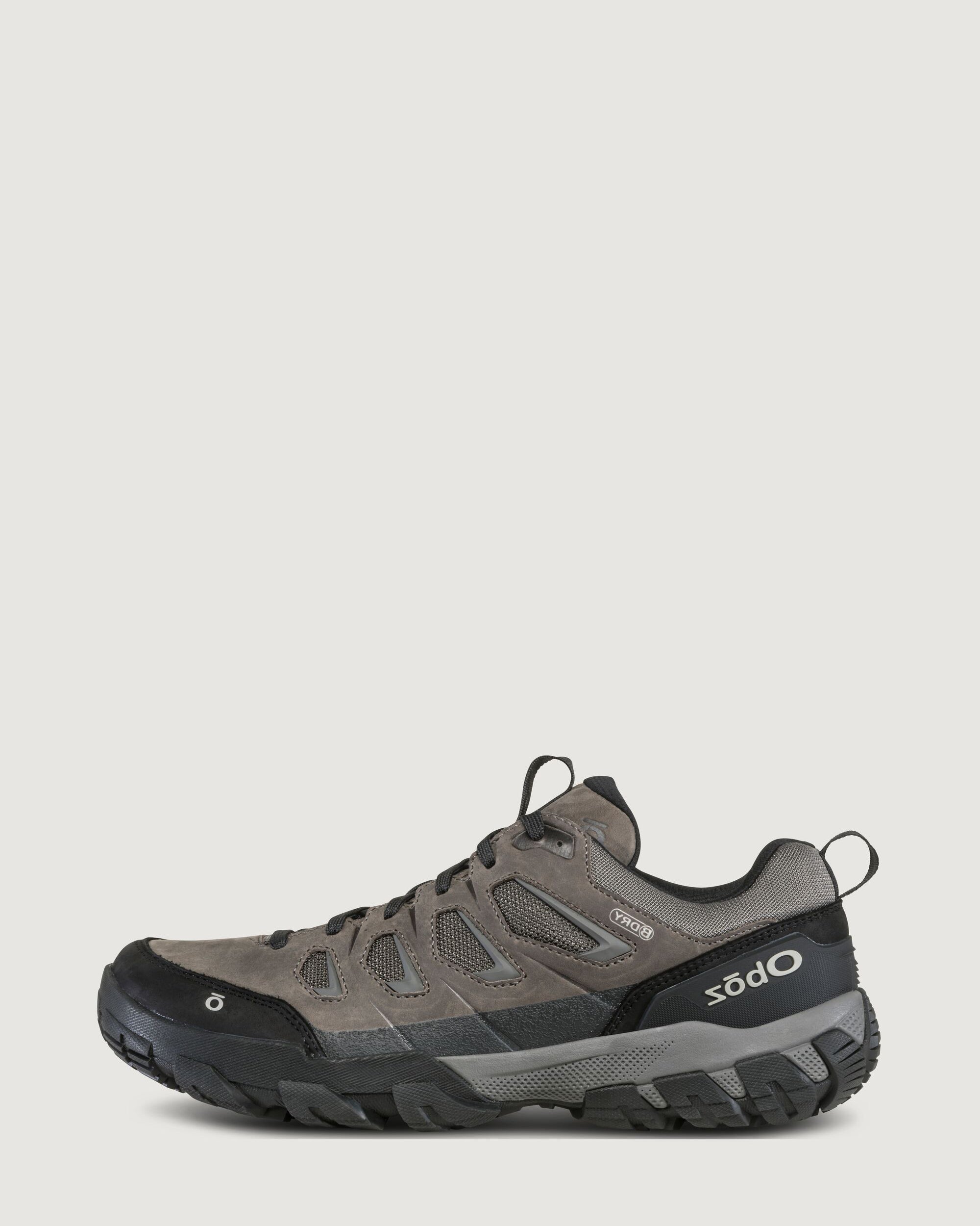 Oboz Sawtooth X Low BDRY Waterproof Hiking Shoes for Men - Charcoal Gray | Lightweight Trail Shoes for Outdoor Adventures & Backpacking