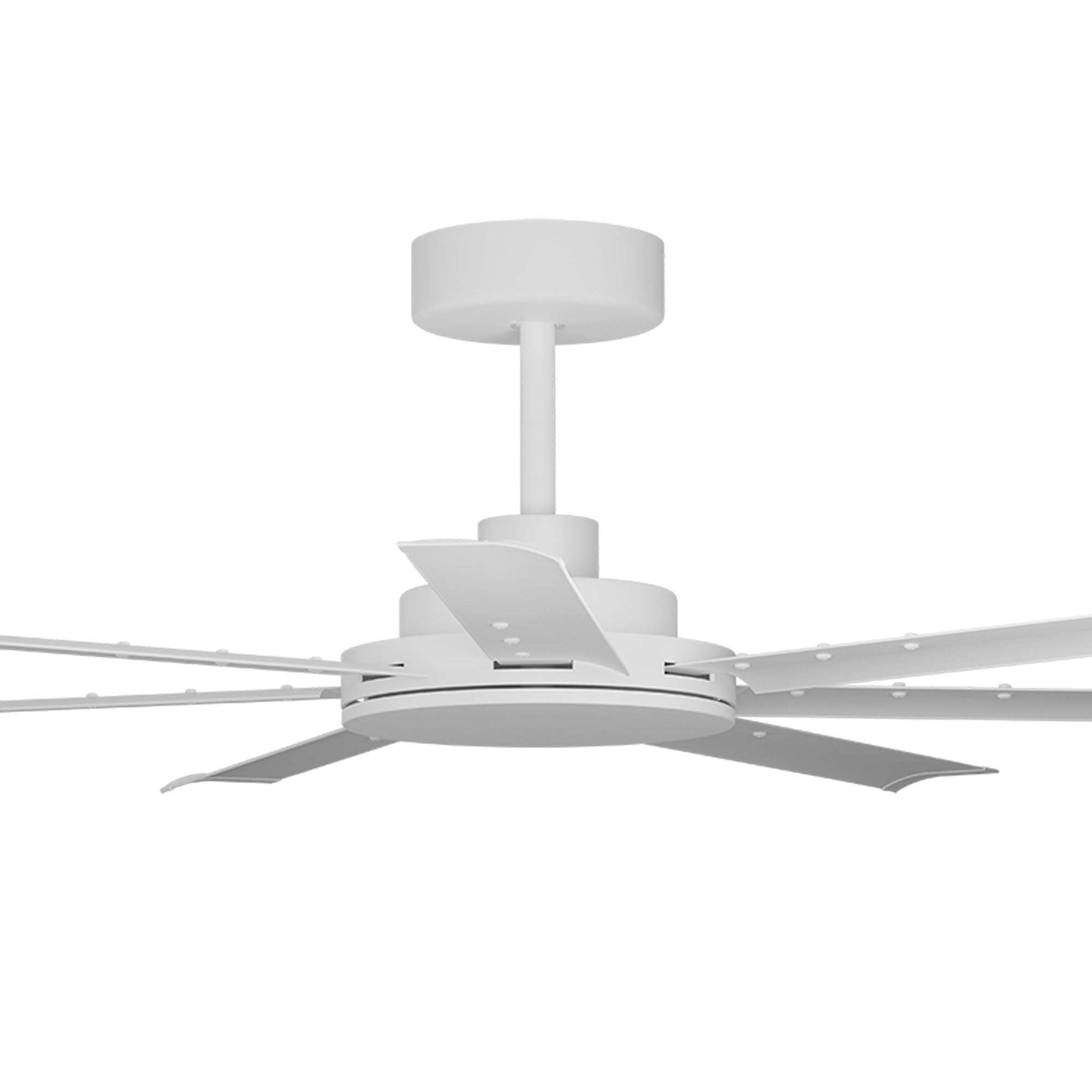 80 Inch Alula Ceiling Fan with White Motor & Blades - Perfect for Living Room, Bedroom, and Outdoor Spaces