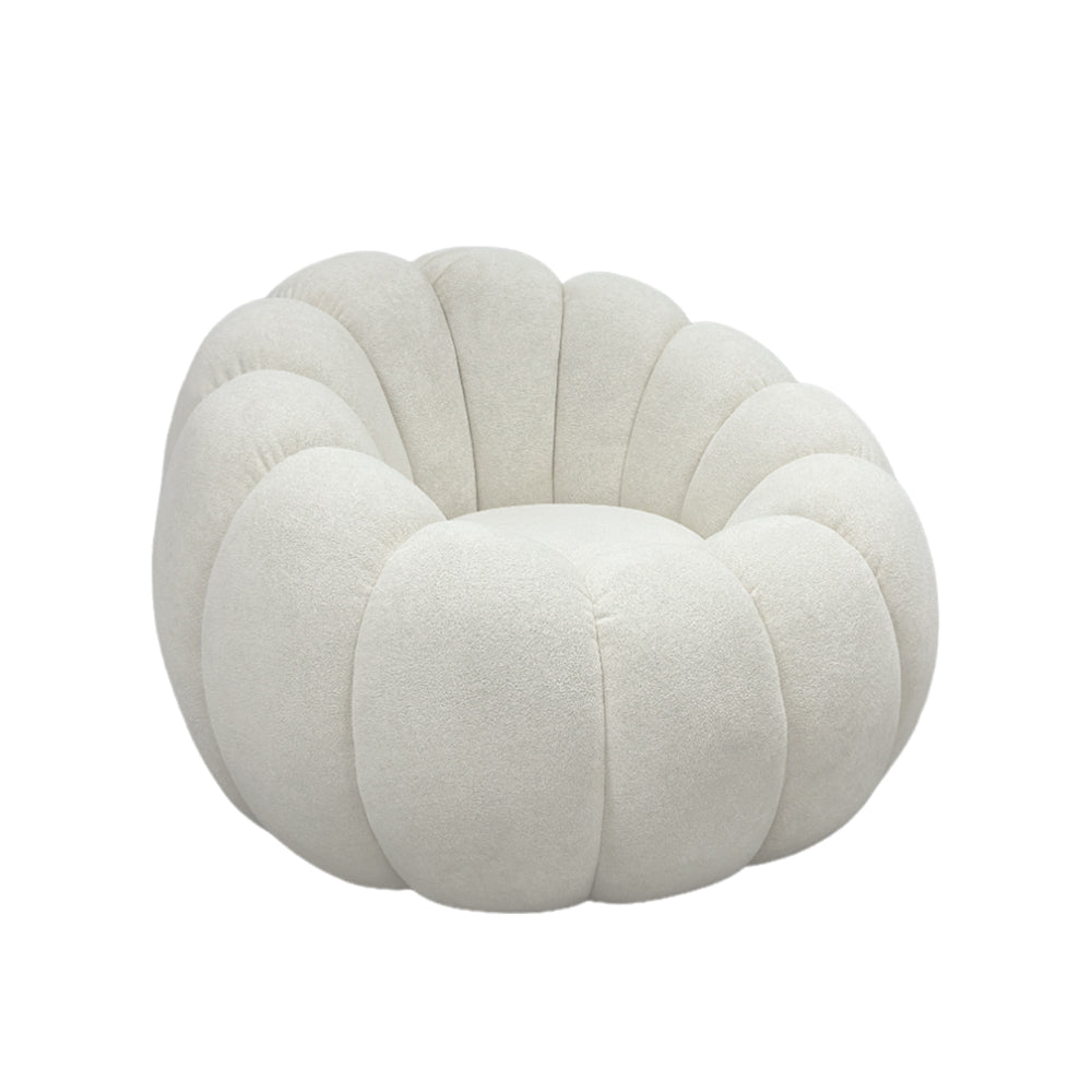 Lucia Swivel Armchair - Modern Upholstered Accent Chair with 360° Rotation, Comfortable Lounge Chair for Living Room, Bedroom, Office - Perfect for Relaxing, Reading & Home Decor