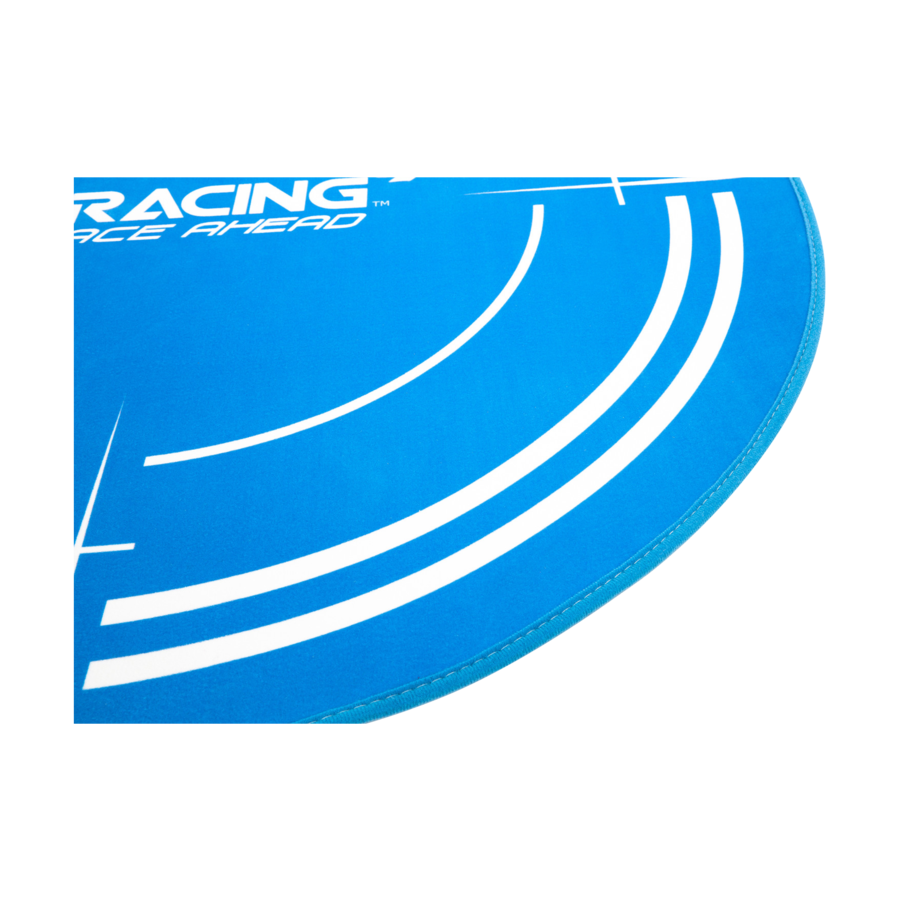 AK Racing Circular Chair Floor Mat - Non-Slip Office Chair Mat for Hardwood Floors, Blue - Perfect for Gaming, Home & Office Workspaces