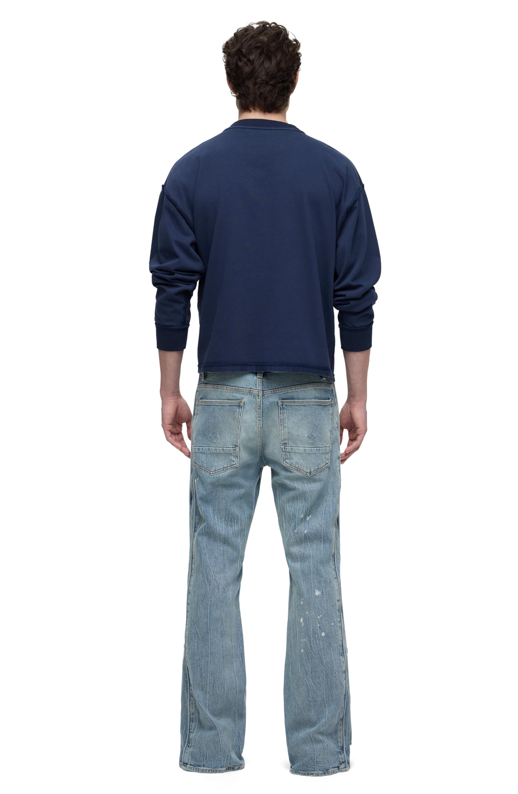 HUDSON Men's Walker Track Jean - Comfortable Stretch Denim Pants for Casual Wear, Walking & Travel | Slim Fit, Relaxed Style, Durable Fabric