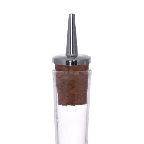 BarConic® Bitters Bottle - Feather Etched Glass 3oz | Premium Cocktail Mixing & Home Bar Accessories for Bartenders & Mixologists | Perfect for Craft Cocktails, Old Fashioned & Whiskey Sours