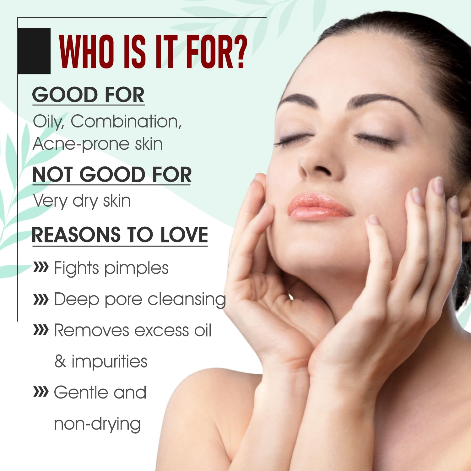 Glorify Foaming Face Wash for Brightening Skin [100ml] - Reduces Pigmentation, Refines Pores & Controls Oil | Gentle Daily Cleanser for Oily & Combination Skin, Perfect for Morning & Night Routine