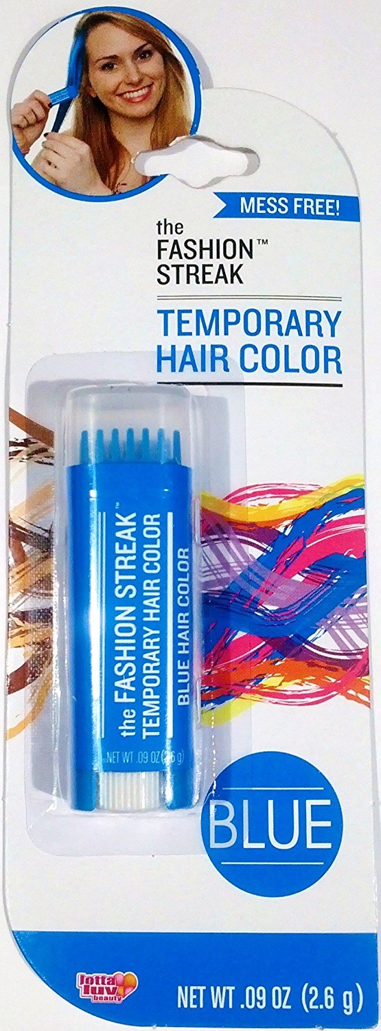 Best Temporary Blue Hair Color - Washable & Non-Damaging Hair Dye for Vibrant Looks | Perfect for Parties, Halloween & Cosplay
