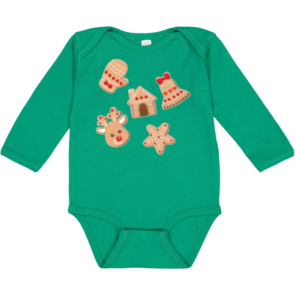 Inktastic Gingerbread Christmas Baby Romper - Holiday Family Outfit