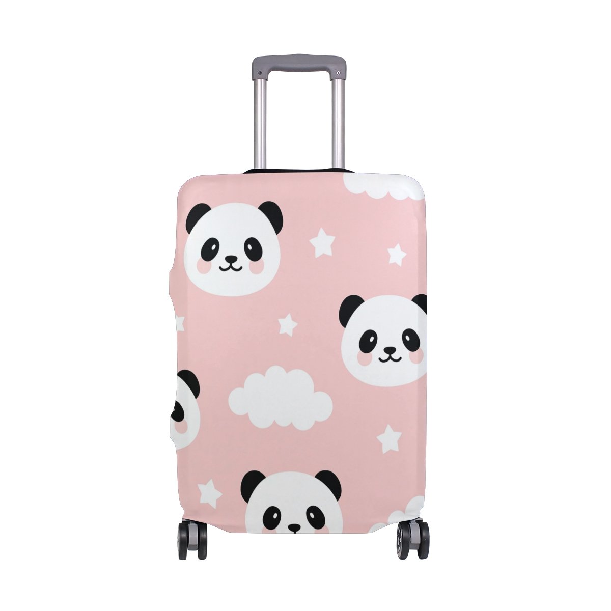 Stylish Panda Star Cloud Luggage Cover Protector - Travel Suitcase Protector for Kids, Men & Women | Perfect for Airplane, Train & Vacation Travel