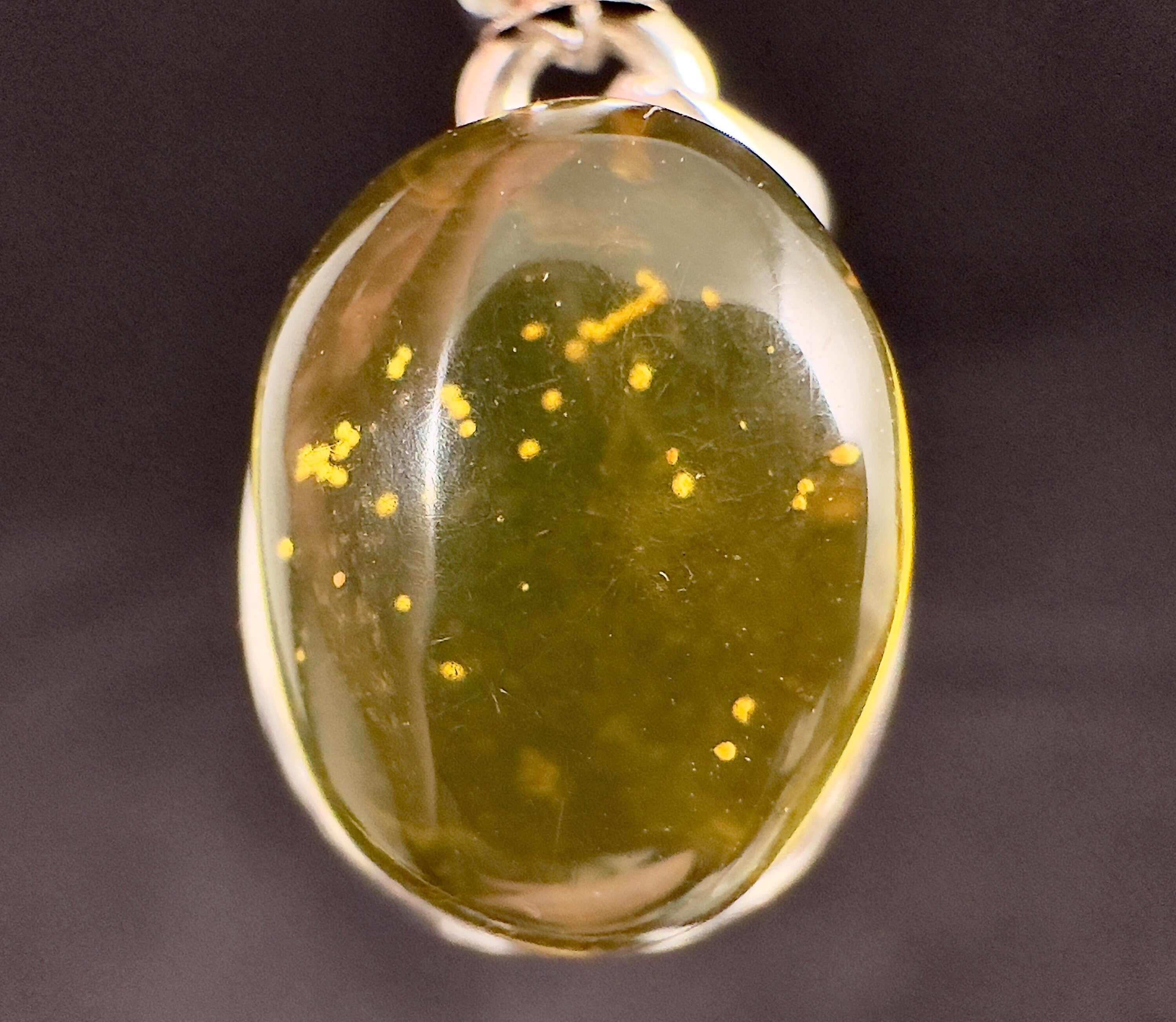 AMBER Crystal Pendant Necklace in Sterling Silver - Healing Gemstone Jewelry for Women | Perfect for Meditation, Energy Balancing & Spiritual Gifts
