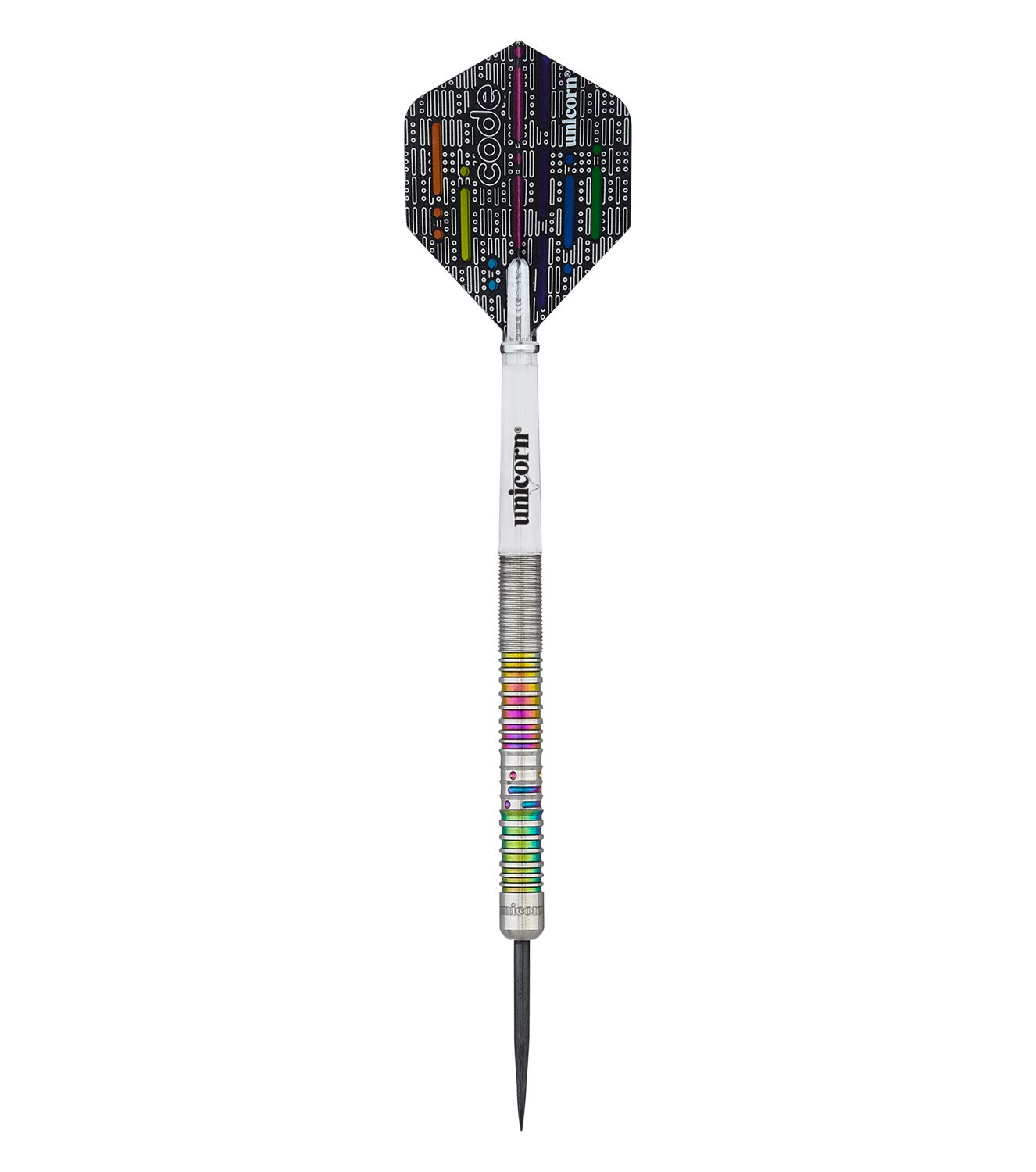 Professional Unicorn Steel Tip Darts Set - 90% Tungsten Barrels with Titanium Accents | James Wade Signature Series | Perfect for Tournament Play & Home Dartboard Practice