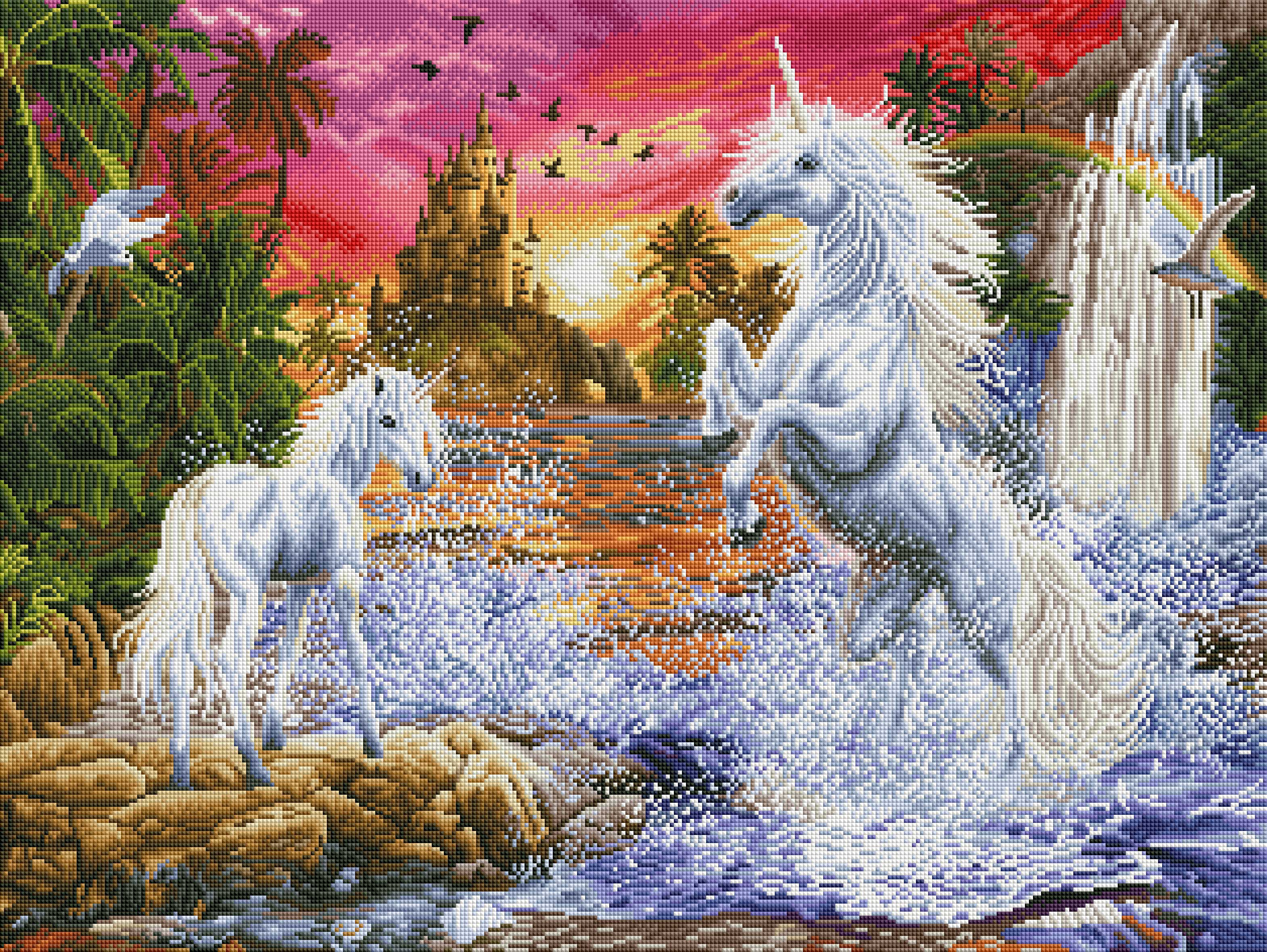 Magical Unicorn Waterfall Fountain - Enchanting LED Light Up Home Decor for Kids Room, Garden & Party | Perfect Gift for Girls & Unicorn Lovers