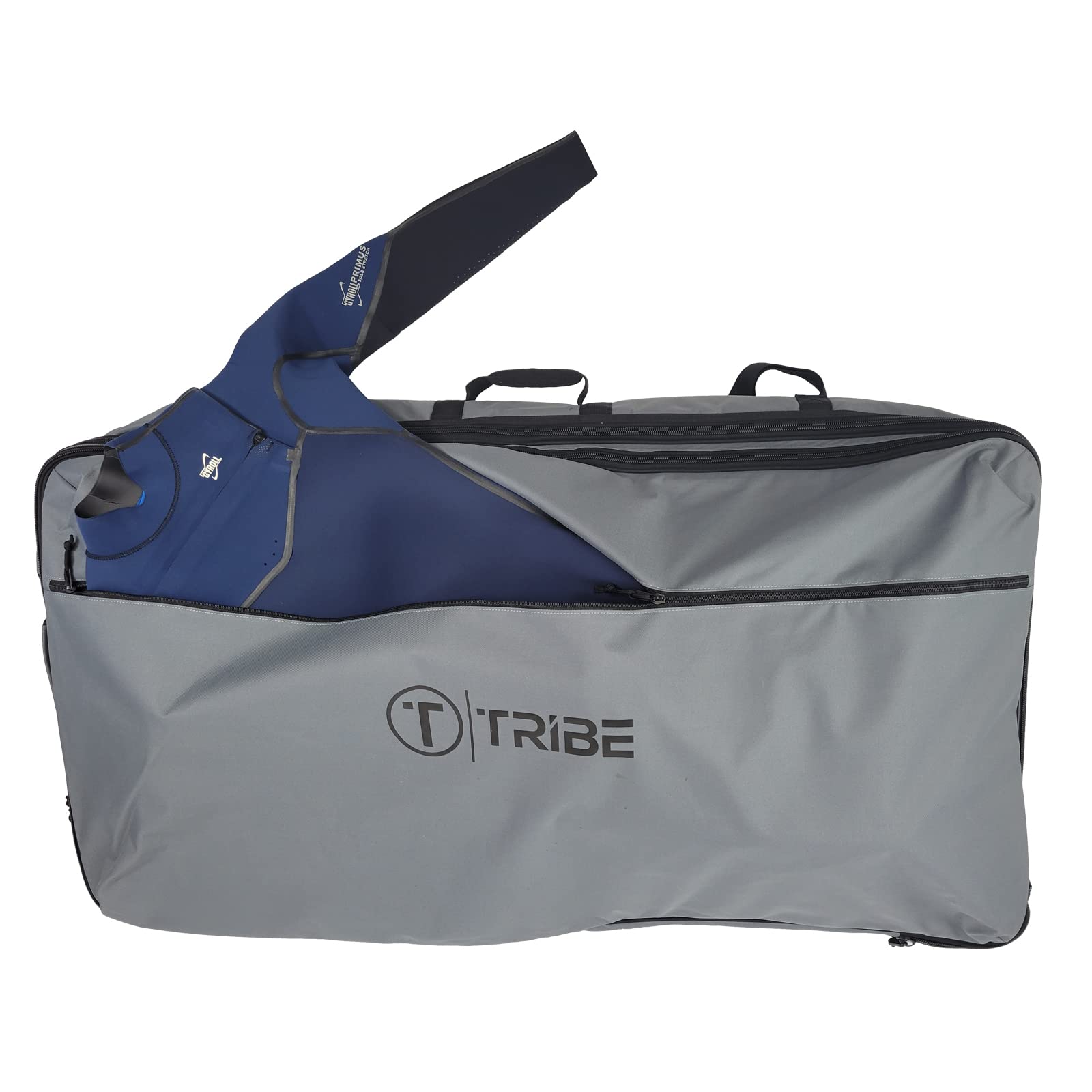 **Tribe Boards Dually Rolling Bodyboard Travel Bag - Waterproof & Durable Surfboard Carrier for Travel & Beach - Perfect for Surfing, Bodyboarding & Water Sports**